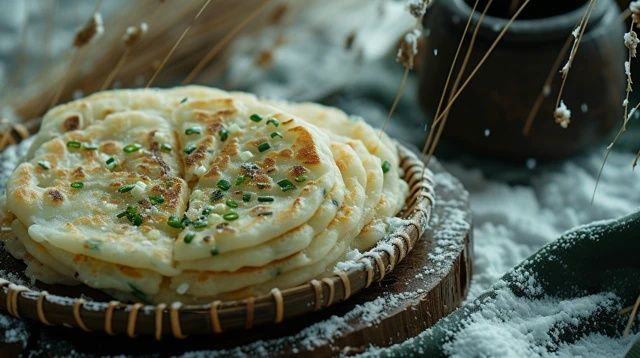 柯尔克孜族奶皮千层烤饼：传统美食的诱人制作过程