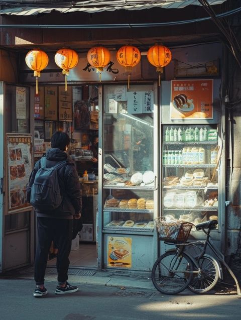 夏日的傍晚在商丘火车站附近，漫步走到小吃街