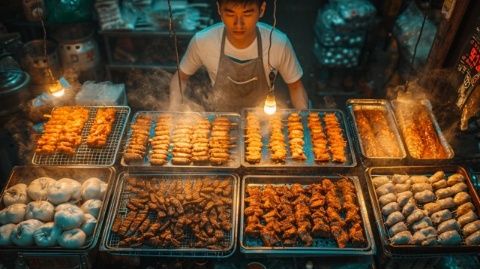 杭州夜宵必尝：烧烤、臭豆腐与豆花烤鱼的绝配美食