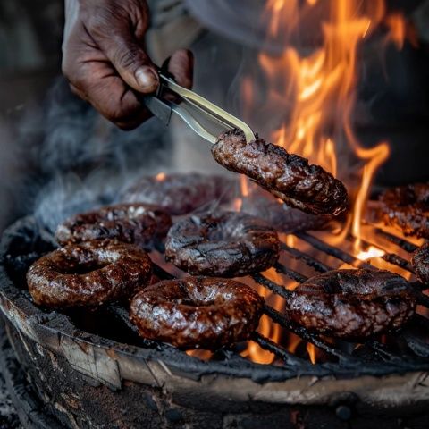 一道料理，两种情感！炭火慢烤出的肉香四溢，引领着我们进入了一场肉食者的狂欢。