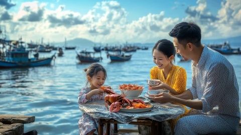 河北昌黎沿海美食干咸鱼