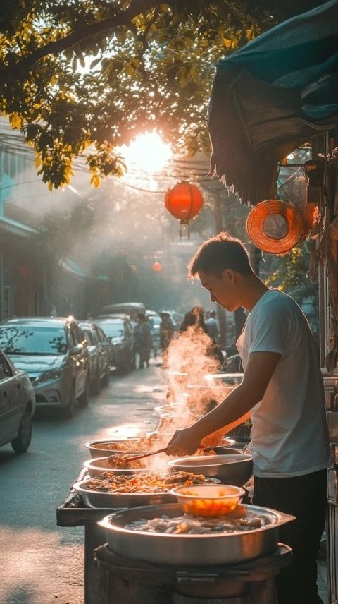 河内美食街，体验越南古城风情与美食文化