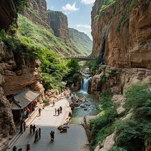 金丝峡：陕南瑰宝，5A级景区的魅力之旅——四季美景与地道美食的完美结合