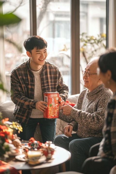 乐宝回归美食界：与爷爷情深，质检美味竹子