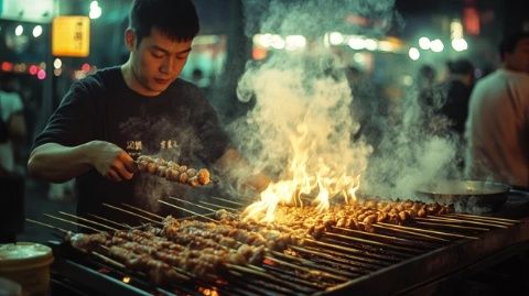 汕尾夜市必吃美食：蚝煎、糕点与烧烤探秘