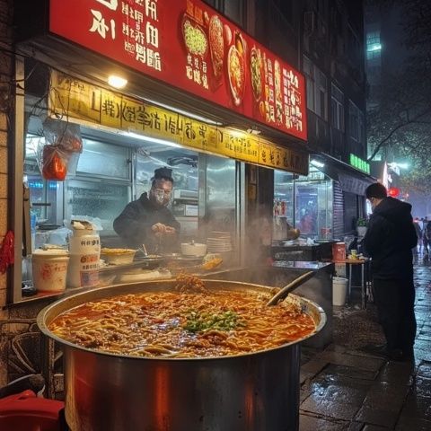 犹记那一年，烟台招远的几个同事去桂林，在这家小店的门口，有卖辣椒的摊位