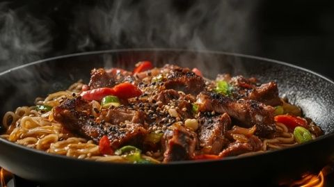 兰州特色美食：麻辣风味的“八大碗”精选肉品