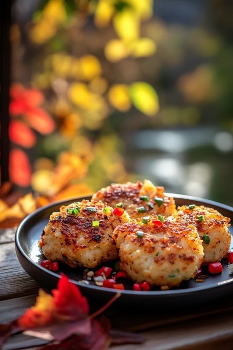 葱花椒盐土豆饼，早餐新吃法外酥里嫩饱腹感强