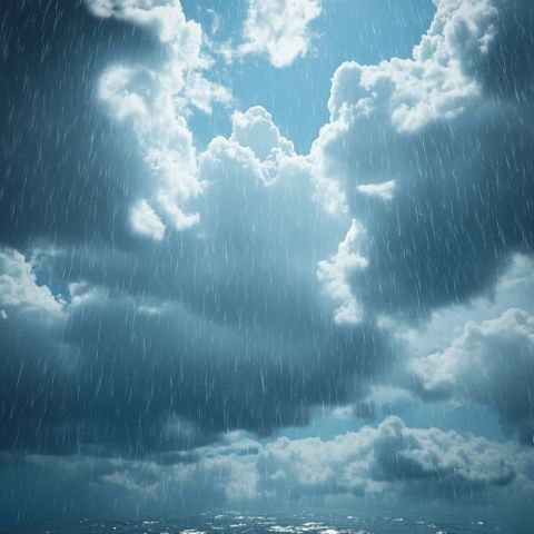 天空如洗,雨声如磬