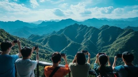 国庆期间，日韩游客涌入湖南