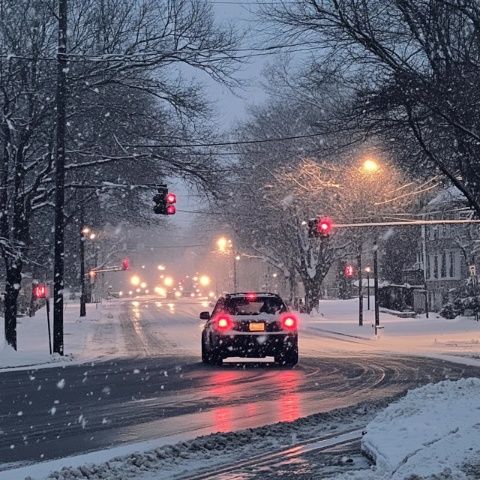 乡下霜冻及雨雪天气行车安全指南：灯光、速度与距离的把控