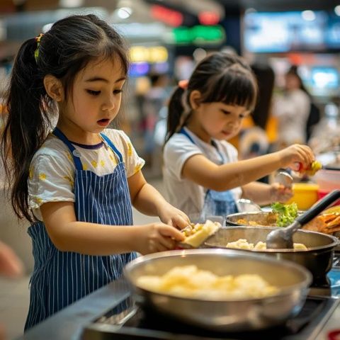 美食节让孩子们有了新视角！