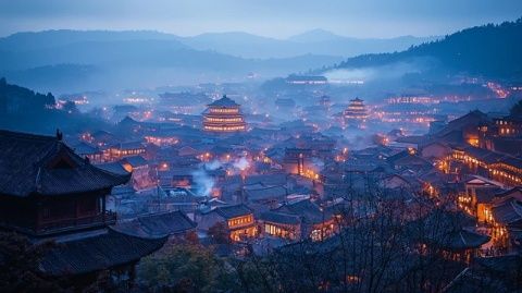 重庆黔江区濯水古镇夜景(重庆濯水古镇夜景灯火阑珊处的千年古韵)