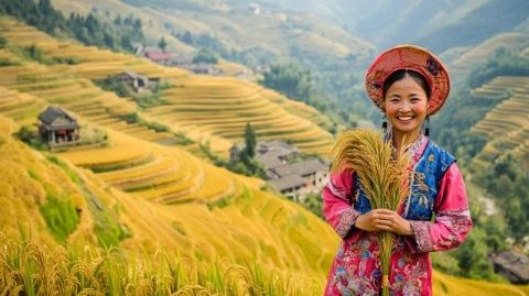 昆明元阳梯田景区：中国最大的梯田之旅