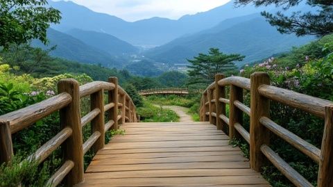 来到大南山观看完山上的美景