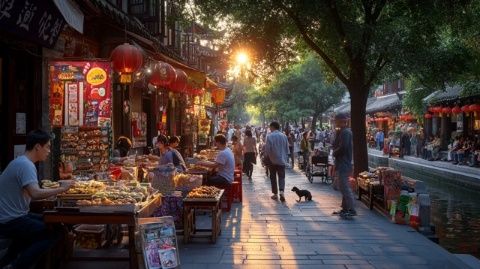 胜利河美食街焕新升级，尝遍特色美食