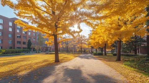 探索镇江悠闲生活：品味奶茶与锅盖面，漫步秋意浓重的江苏大学