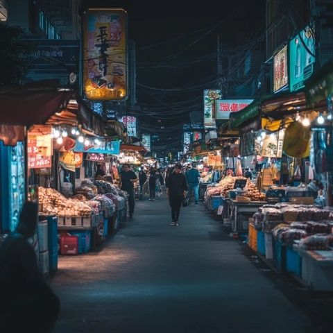 逛威海的夜市(我在威海逛夜市,从青岛来到威海)