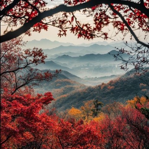 探秘古老老界岭，追寻老子足迹，春日登山赏万亩茱萸花海