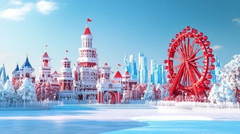 我在哈尔滨冰雪大世界的奇幻冰雪之旅