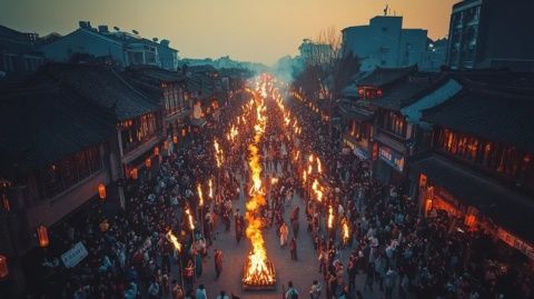 安徽全椒万人同走太平桥，祈福新年平安顺利