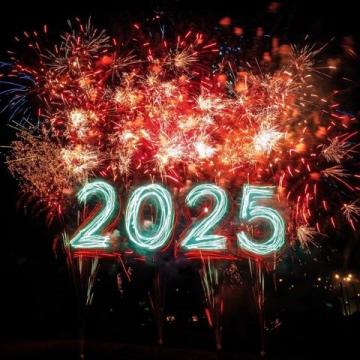 告别2024，喜迎2025，烟火昭彰，星月滚烫