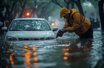 台风暹芭过境济南尾声 雨水充沛雨势平缓