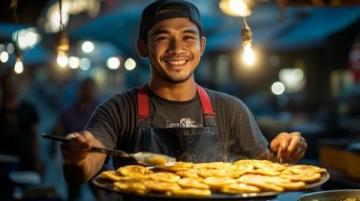 品尝天津古早味：绿豆煎饼的咸香鲜美——锅巴菜的美食之旅