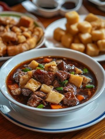 内蒙美食：大厨现场烹饪“肚包肉”香气扑鼻超诱人！